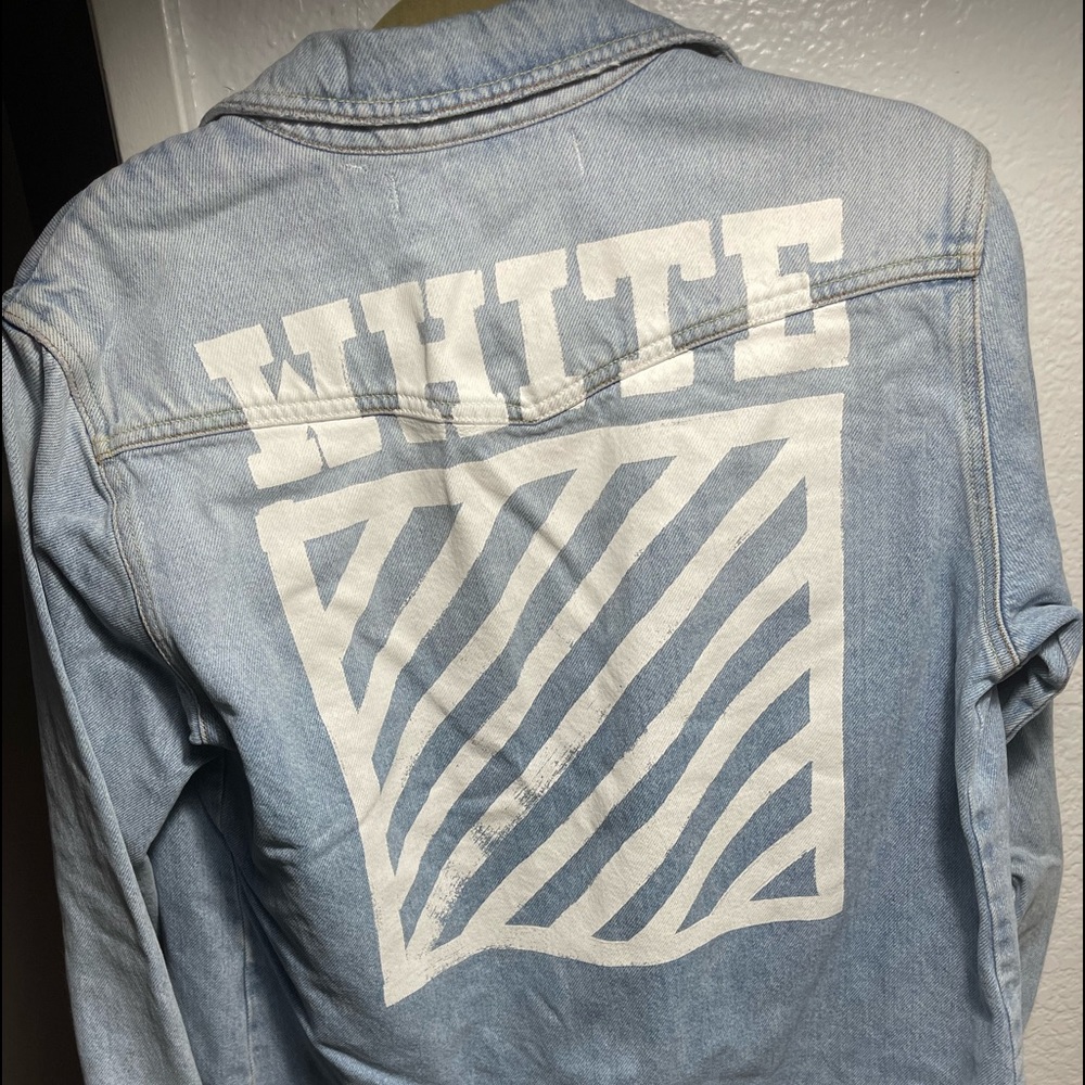 OFF-WHITE Denim Jean Shirt Jacket
